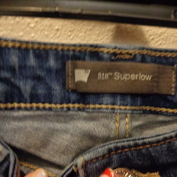 Levi's Junior's Superlow Bootcut Jeans Size  11 M - Picture 10 of 11